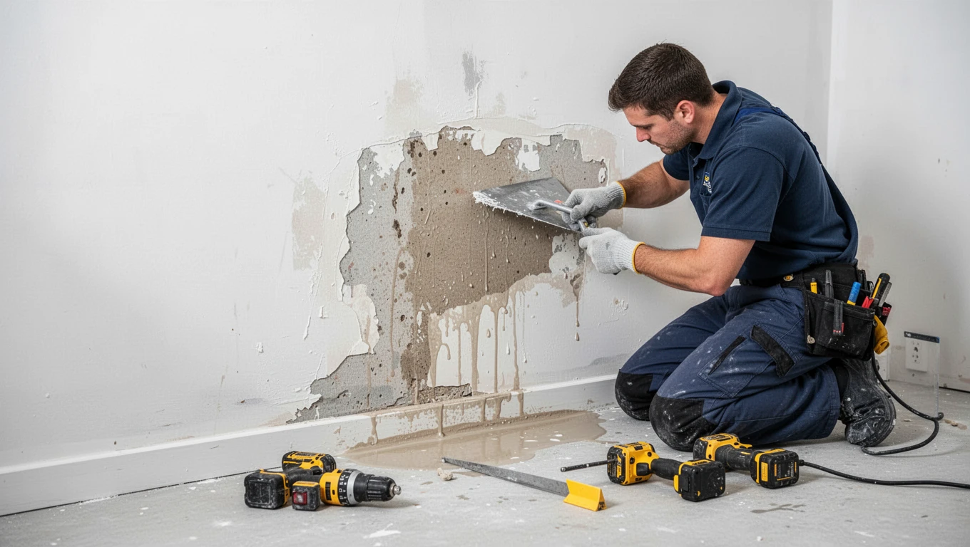 Wall Water Damage Repair